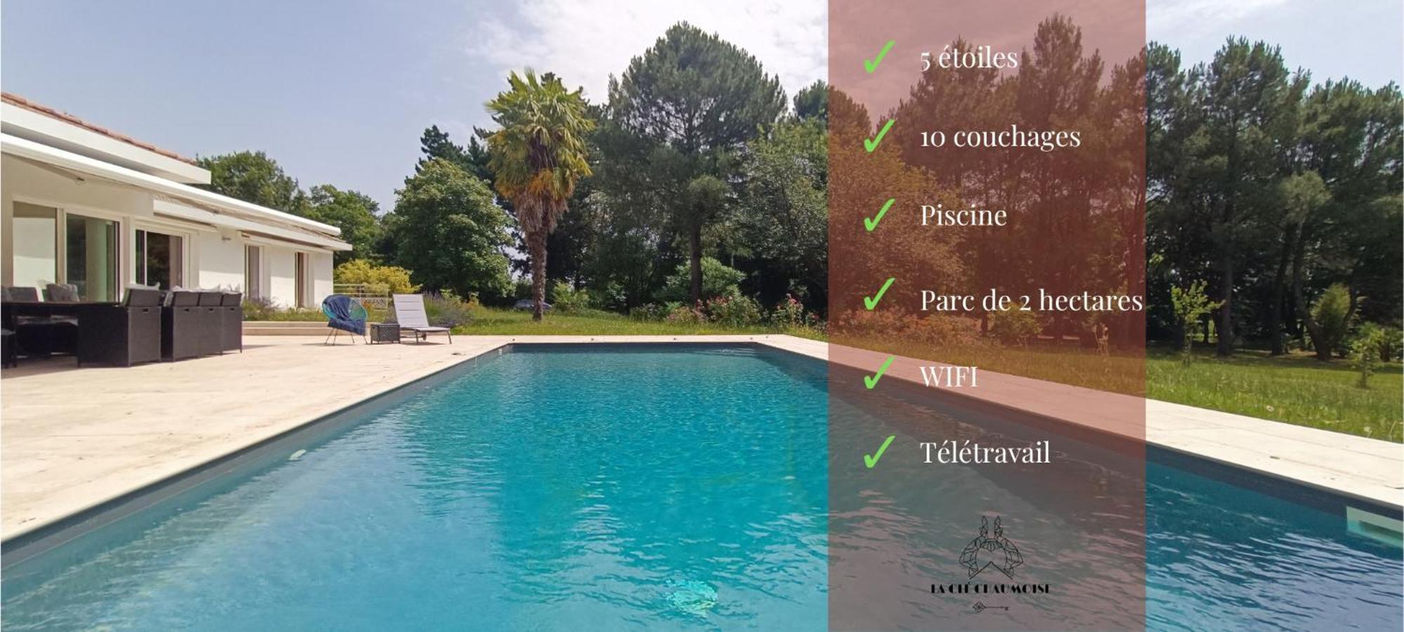 Magnifique Villa 5 Etoiles Avec Piscine Privee Parc 2 Ha La Chaize-le-Vicomte Bagian luar foto